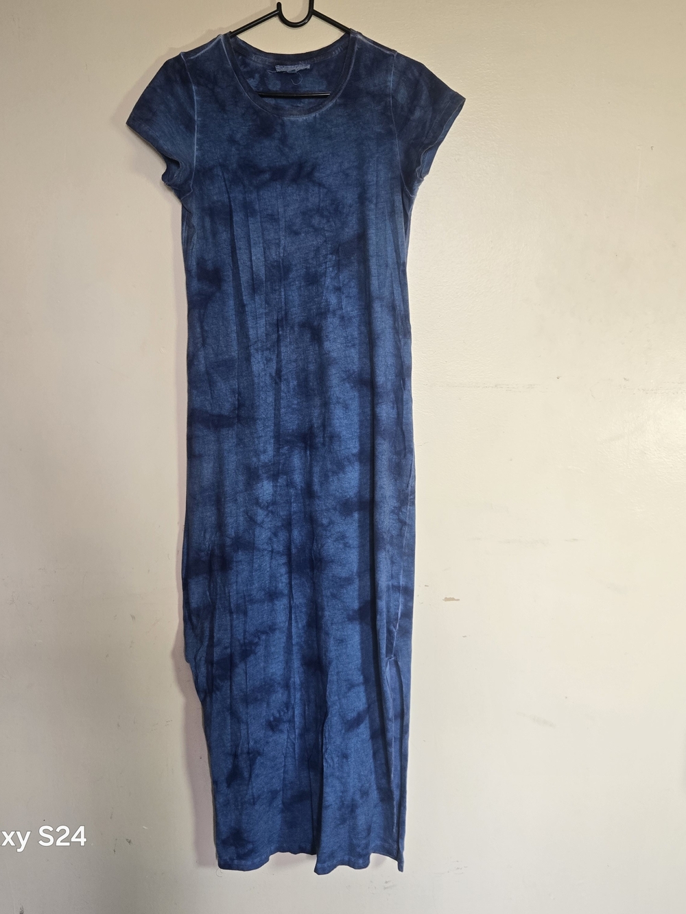 Blue Tie-Dye Jersey Top